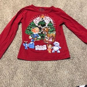 Rudolph Red Nose Reindeer  kids shirt size XS 4/5